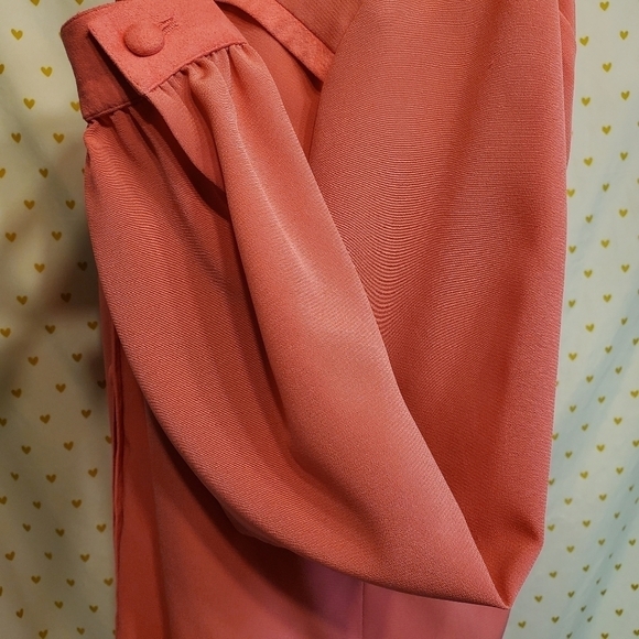 Draper & Damon's Pink Orange Button Front Blouse - Picture 5 of 7